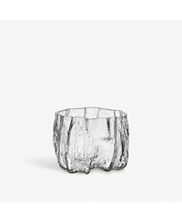 Kosta Boda Crackle Low Vase