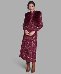 Bcbg Women's Sleeveless Cropped Shrug Jacket