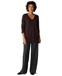 Eileen Fisher Women's V-Neck Long-Sleeve Sweater