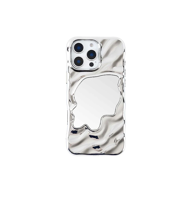 Auramma Silver Mirror iPhone 16 Pro Case