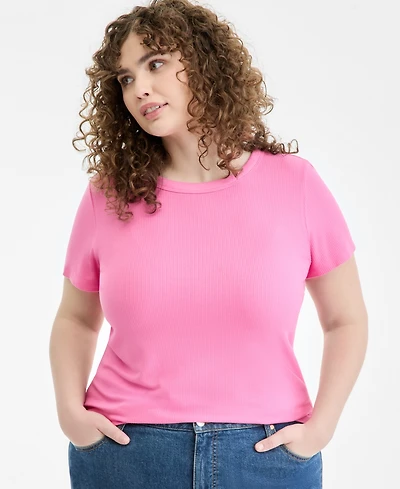 On 34th Women's Ribbed T-Shirt, Xxs-4X, Created for Macy's