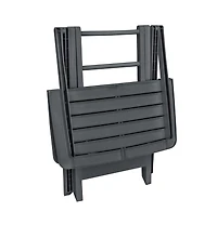 vidaXL 3 Piece Folding Bistro Set Plastic Anthracite