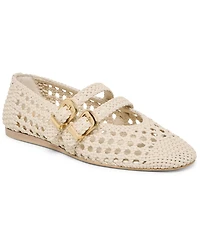 Dolce Vita Women's Baylee Woven Double Strap Mary Jane Flats
