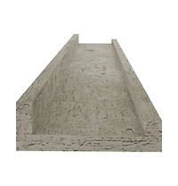 vidaXL Wall Shelves 2 pcs Concrete Gray 23.6"x3.5"x1.2"