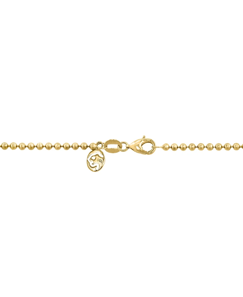 Effy Collection Certified Lab-Grown White Diamond Necklace (1 ct. t.w.) in 14k Yellow Gold