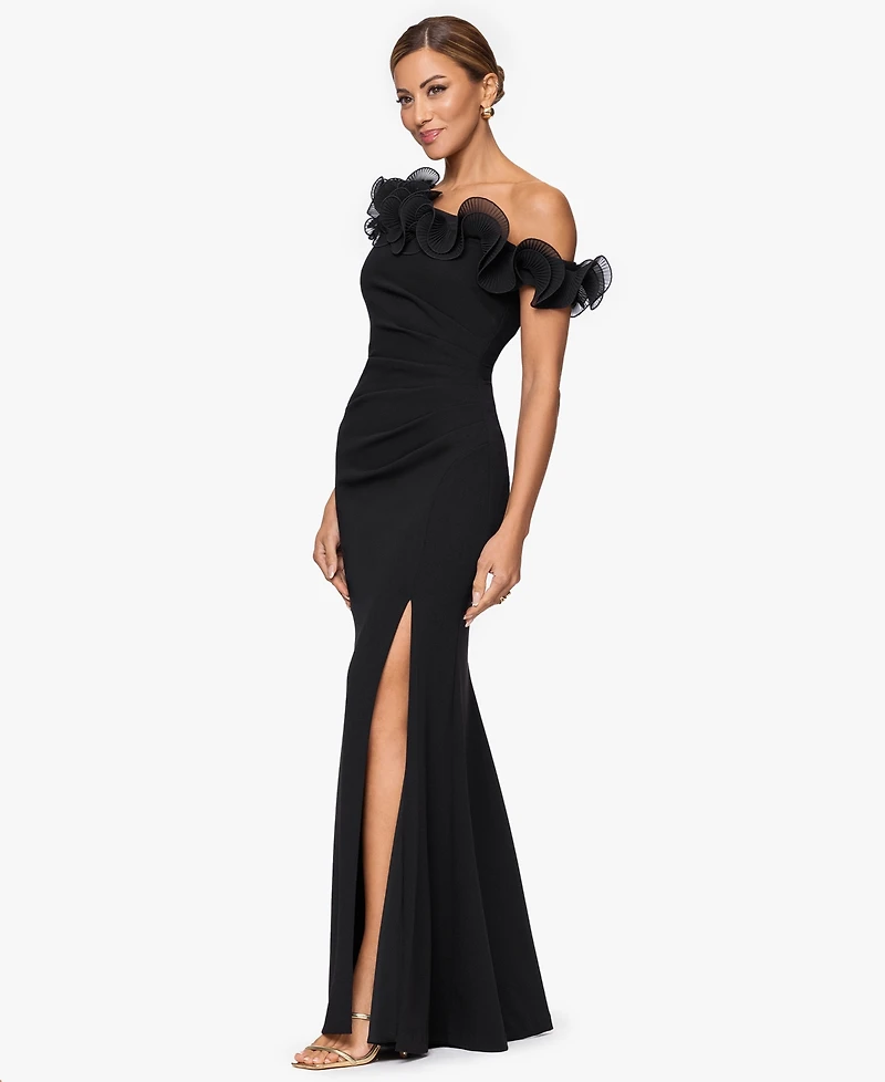 Xscape Women's Off-The-Shoulder Long Dress