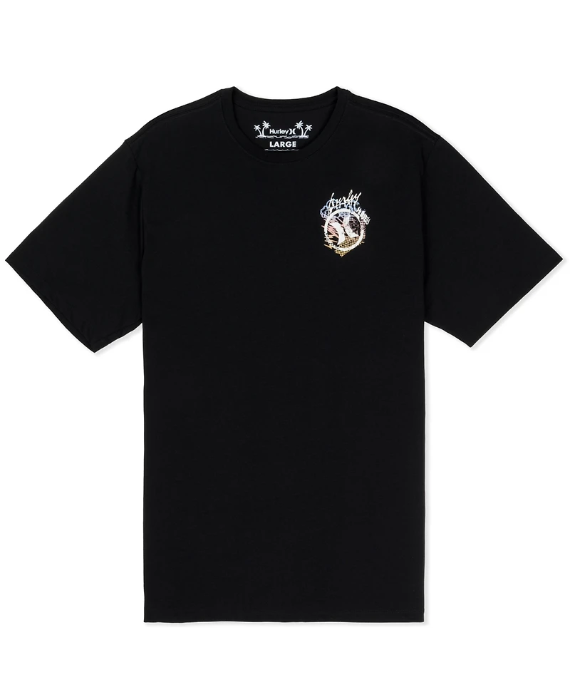 Hurley Men's Crusty Short-Sleeve Crewneck T-Shirt