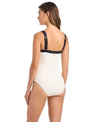Bleu by Rod Beattie Women's I'm With The Band Square-Neck One-Piece Swimsuit