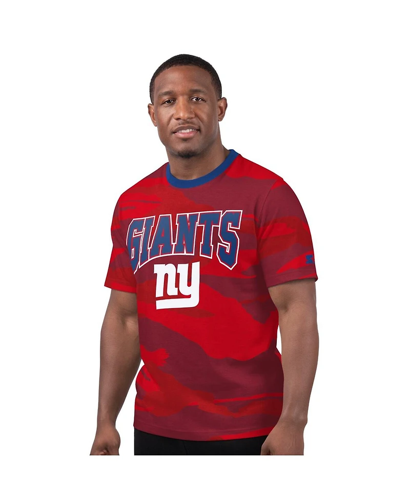 Starter Men's Red New York Giants Thursday Night Gridiron T-Shirt