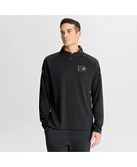Fanatics Men's Black Philadelphia Flyers Authentic Pro Rink Training Quarter-Zip Pullover Hoodie