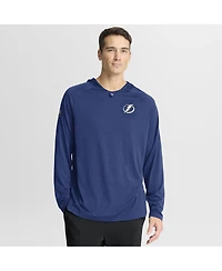 Fanatics Men's Blue Tampa Bay Lightning Authentic Pro Rink Raglan Hoodie