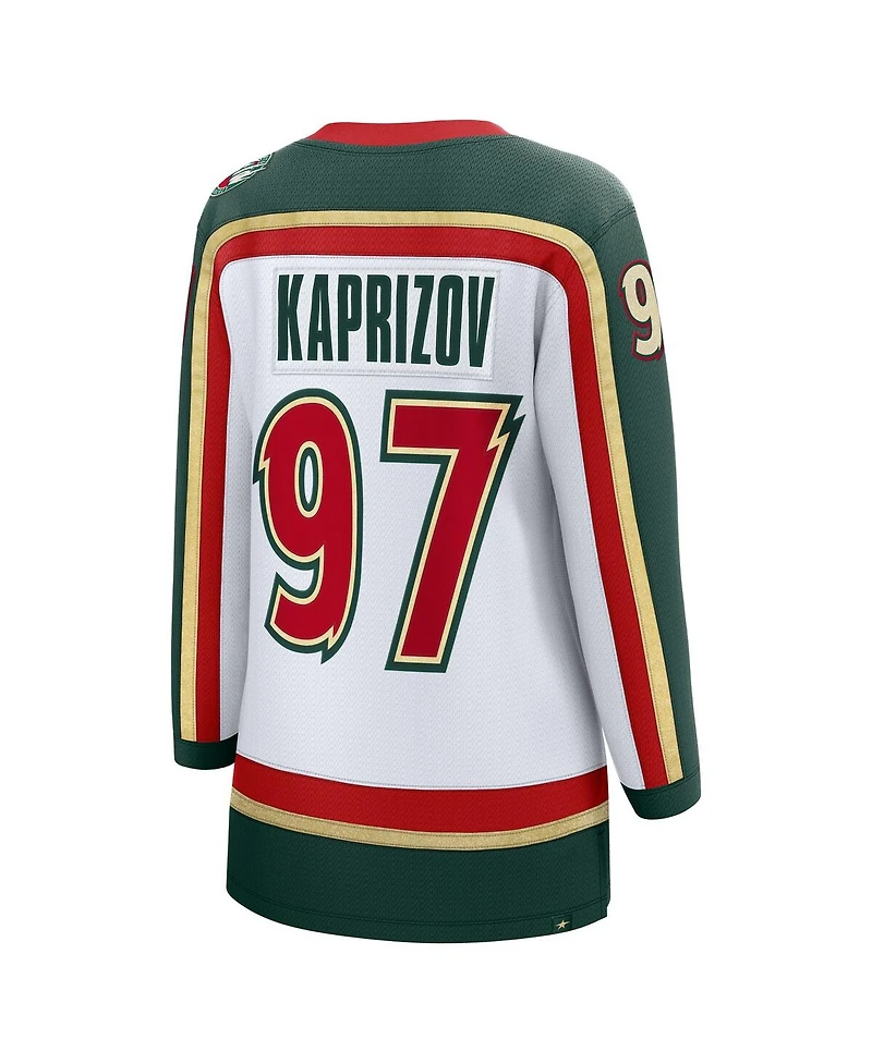 Fanatics Women's Kirill Kaprizov White Minnesota Wild 25th Anniversary Breakaway Player Jersey