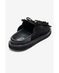 Forever & Always Shoes Women's Carol Tassel Leather Mule