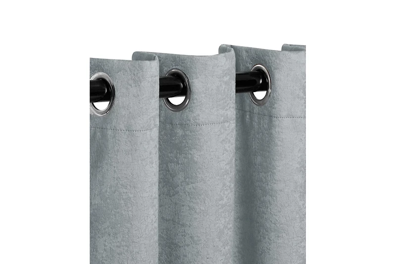 Superior Senna Textured Curtain Set of Panels with Grommet Header