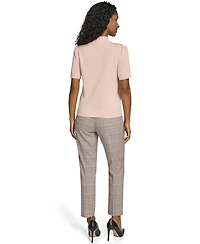 Tommy Hilfiger Women's Short-Sleeve Mock Neck Sweater