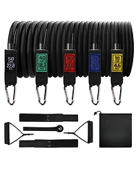 Cowin Resistance Exercise Bands Set Up to 150lb with Door Anchor and Handles