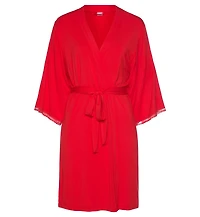 Lascana Women's Lace Trim Robe