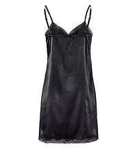 Lascana Women's Lace Trim Satin Negligee