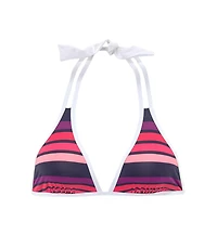 Lascana Women's Striped Triangle Bikini Swimsuit Top Bra Sizing