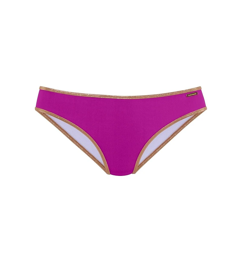 Lascana Women's Metallic Trim Classic Bikini Swimsuit Bottom cup sizing