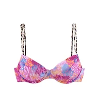 Lascana Women's Leopard Cheetah Floral Underwire Bikini Swimsuit Top Bra Sizing
