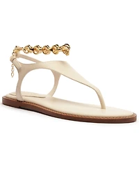 Schutz Women Lys Round Toe Flat Sandals