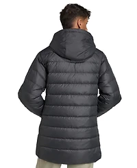 adidas Men's Essentials 3-Stripes Light Down Sportswear Hooded Parka