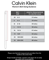 Calvin Klein Women's Two Pack - Skinny Braid and Harness Buckle Belt Set