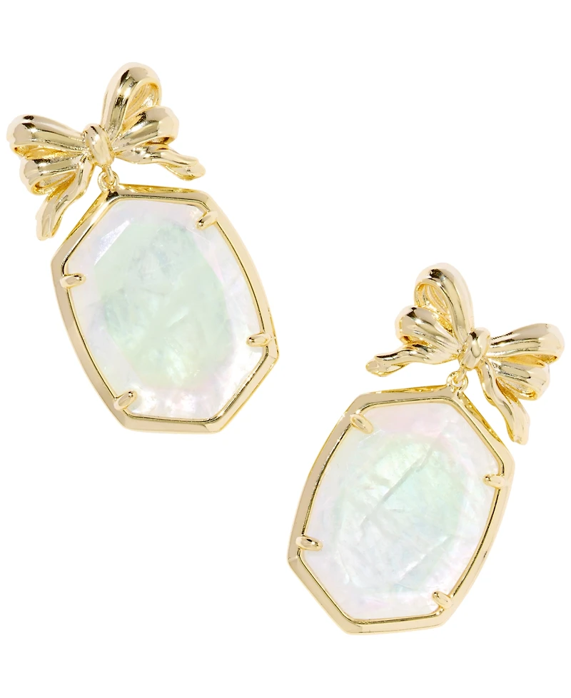 Kendra Scott Crystal & Imitation Pearl Daphne Bow Drop Earrings
