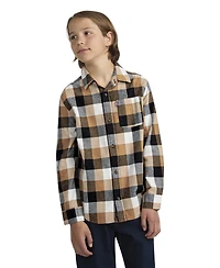 Levi's Big Boys Buffalo Checkered Flannel Long Sleeve Shirt