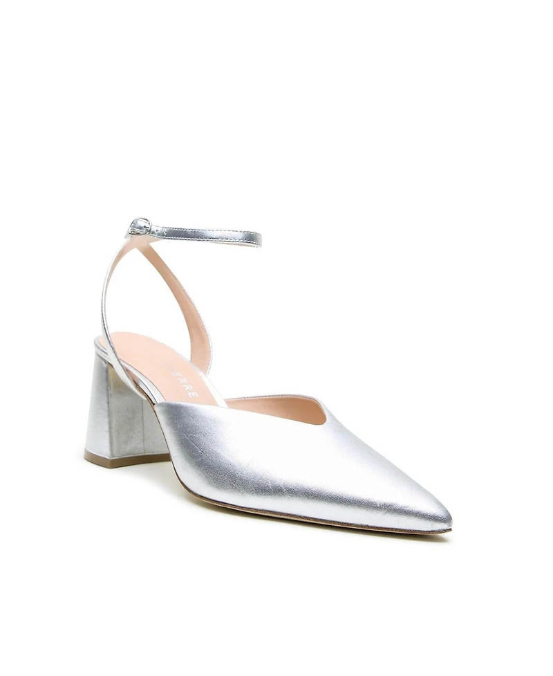 Alterre Women's Marilyn Silver Customizable V Mule