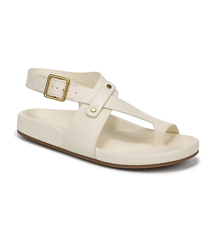 Franco Sarto Women's Blair Toe Loop Round Flat Sandals