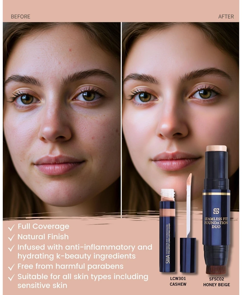 Siia Cosmetics 5-Pc. Perfect Base Collection W301