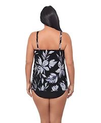 Miraclesuit Plus Fiore Di Luna Mirage Underwire Tankini Top