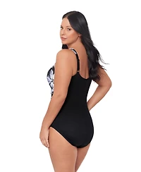 Miraclesuit Plus Fiore Di Luna Oceanus Tummy Control One-Piece Swimsuit