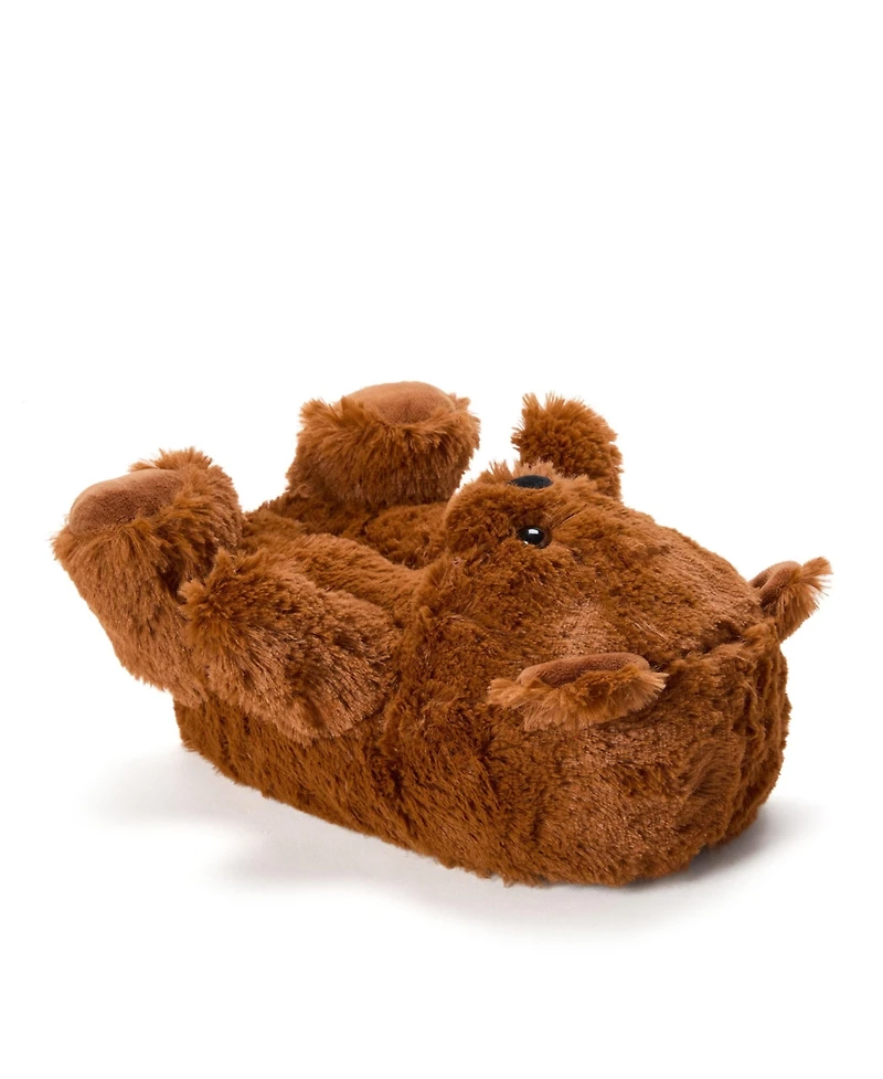 Dearfoams Cozyfoams Women's Overstuffed Bear Closed Back Slipper