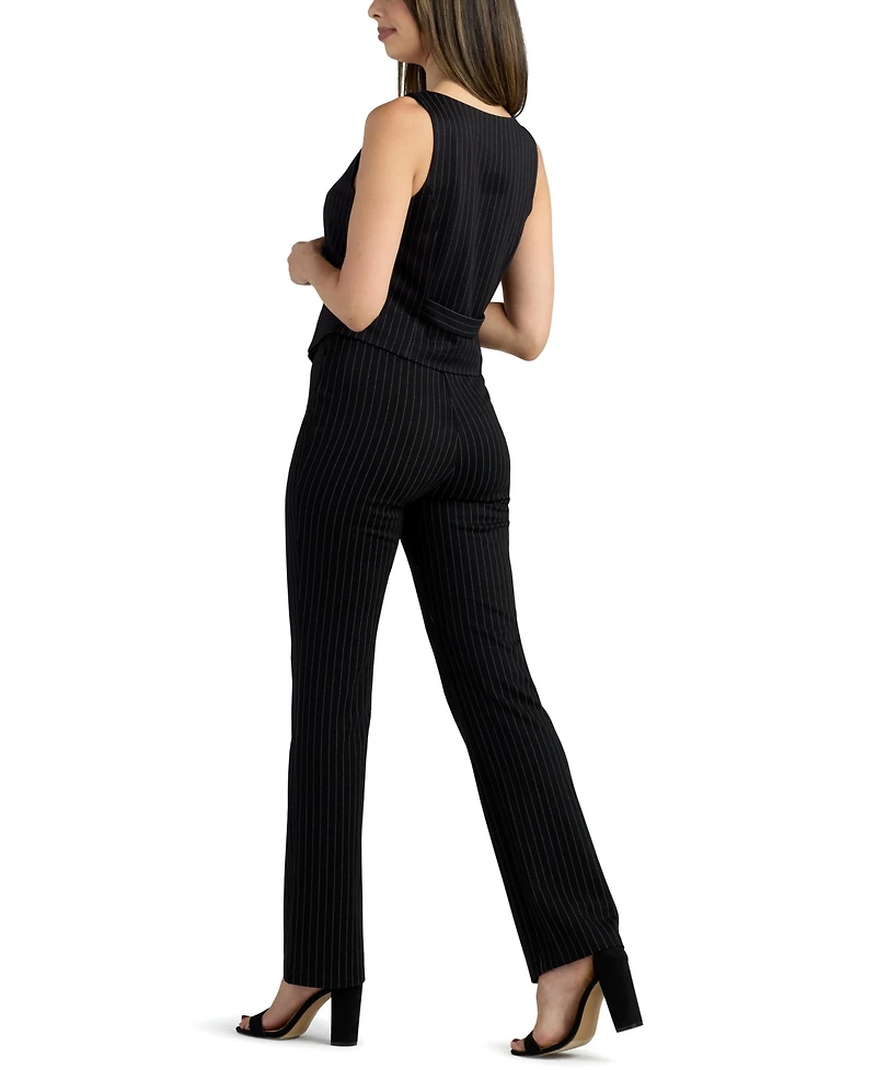 Bcx Junior's Pinstripe Flare-Leg Pants