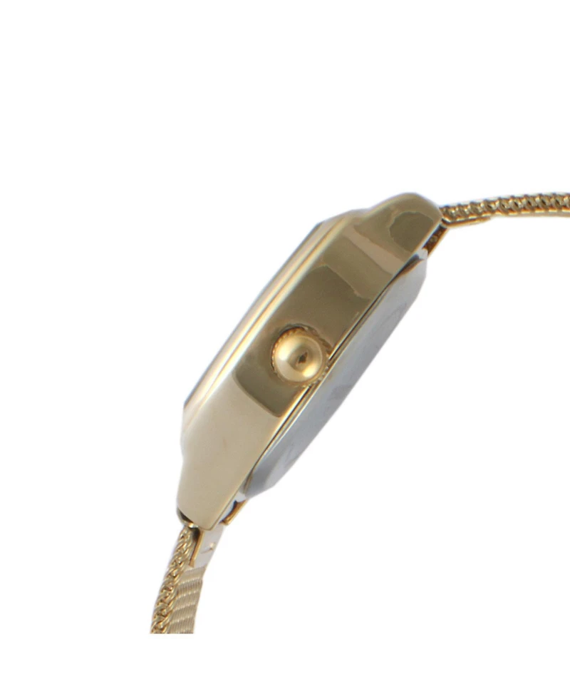 Peugeot Women's Dial Sun Moon Watch 30x20mm Calendar Mesh Bracelet