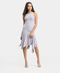 Bar Iii Women's Handkerchief-Hem Sleeveless Dress, Macy's Exclusive