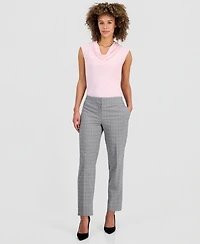 Kasper Women's Plaid Straight Pants