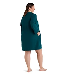 Miss Elaine Plus Long-Sleeves Short Robe