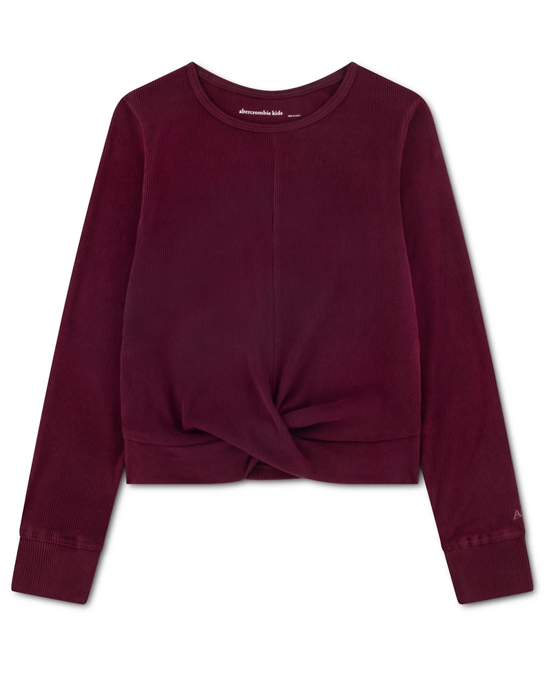 abercrombie kids Girls Cozy Twist Front Knit Top