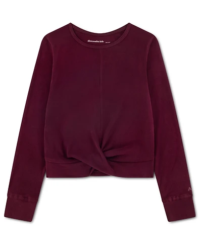 abercrombie kids Girls Cozy Twist Front Knit Top