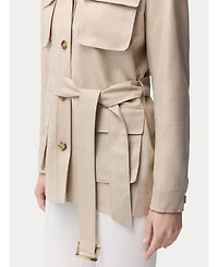 Gobi Cashmere Women's Belted Safari Jacket