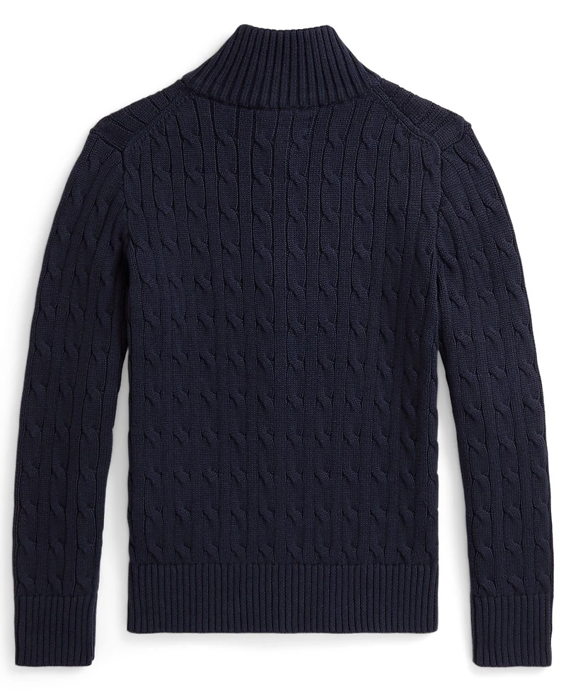 Polo Ralph Lauren Boys 8-20 Cable-Knit Full-Zip Sweater