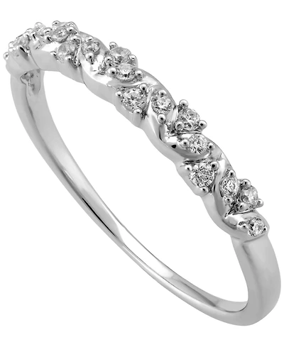 Macy's Diamond Band Ring (1/6 ct. t.w.) in 14k White Gold