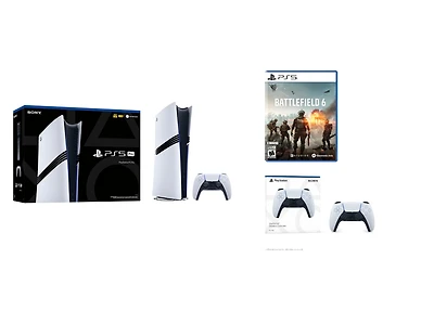 Sony PlayStation 5 Pro Console Bundle with and extra Dual Sense Controller & Battlefield 6