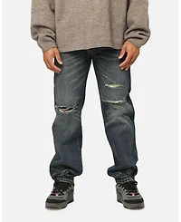 mnml Men's V726 Distressed Baggy Denim Pants