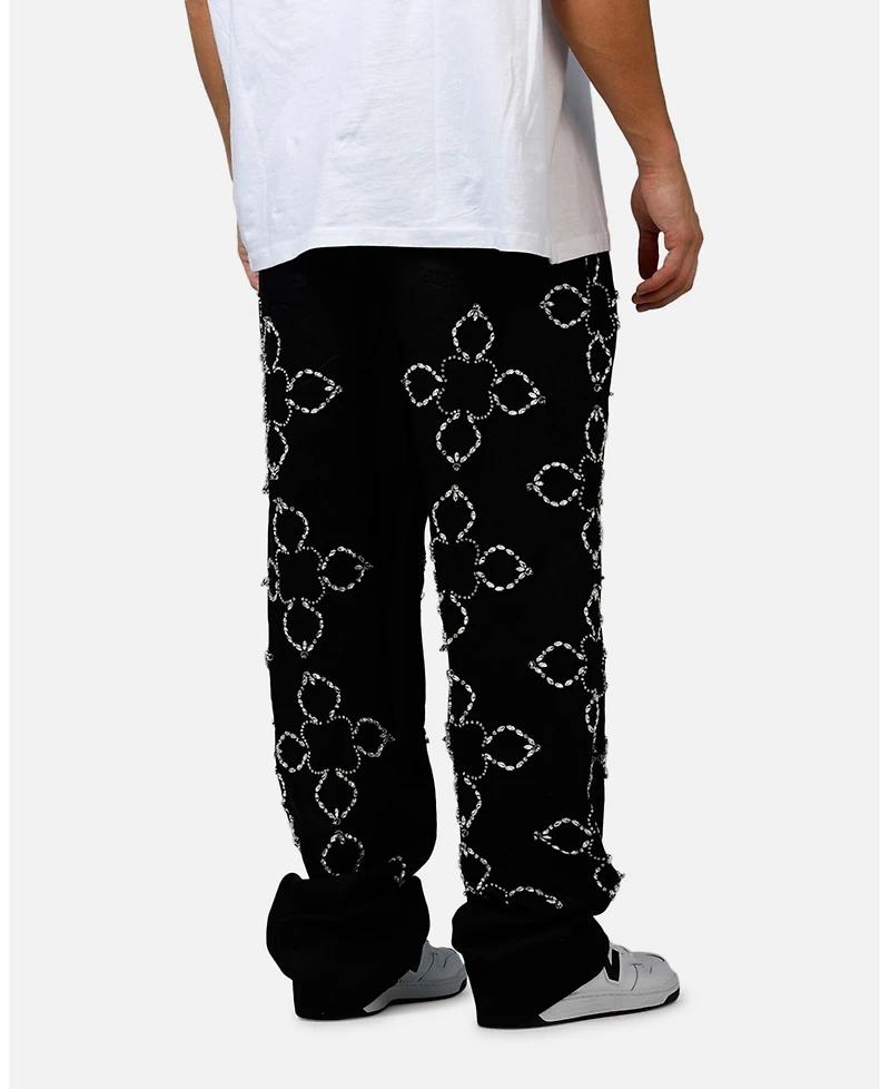 mnml Men's Ultra Baggy Jewel Appl Pants