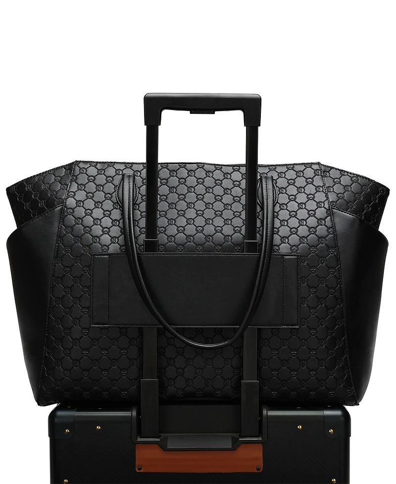 Elle Compass 14" Monogram Weekender Duffel Bag